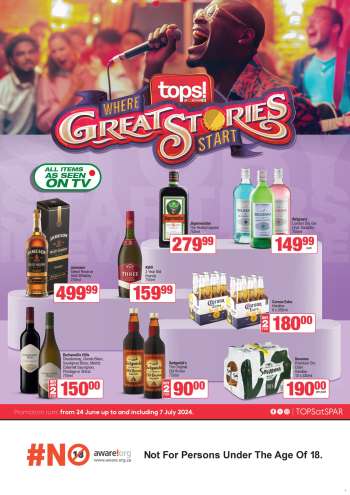 TOPS at SPAR catalogue  - 24/06/2024 - 07/07/2024.