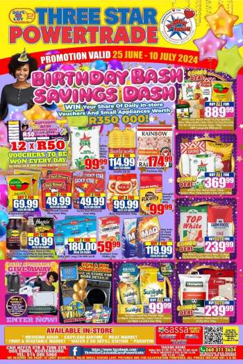 Three Star Cash and Carry catalogue  - 25/06/2024 - 10/07/2024.