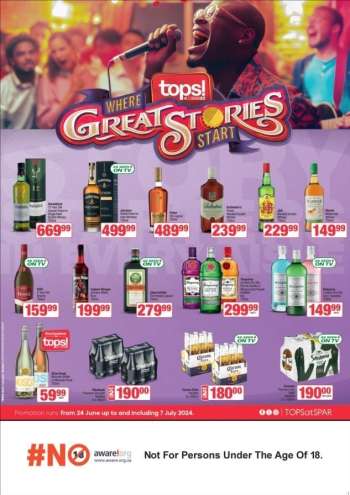 TOPS at SPAR catalogue  - 24/06/2024 - 07/07/2024.