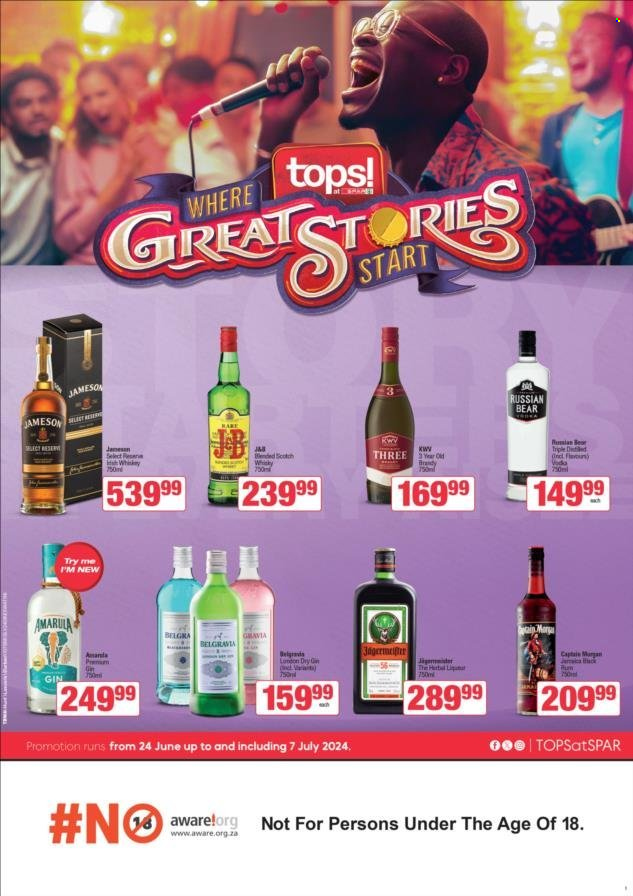 TOPS at SPAR specials - 24/06/2024 - 07/07/2024. Page 1