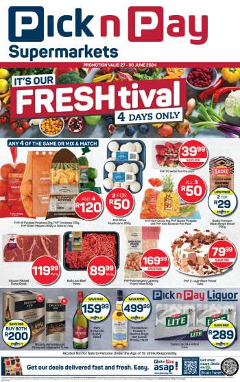 Pick n Pay Supermarket catalogue  - 27/06/2024 - 30/06/2024.