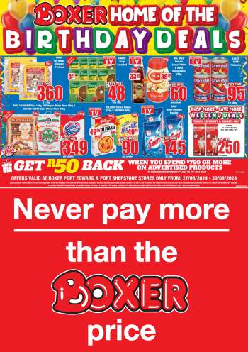 Boxer catalogue  - 27/06/2024 - 30/06/2024.