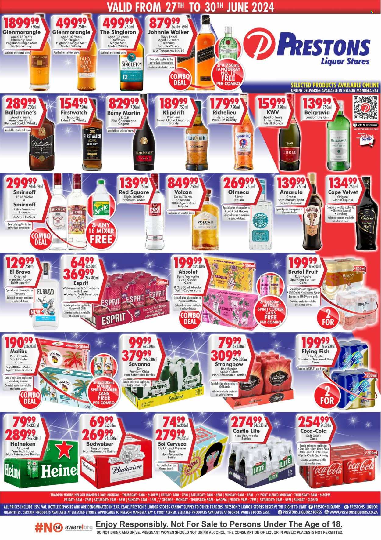 Prestons Liquor Stores specials - 27/06/2024 - 30/06/2024. Page 1