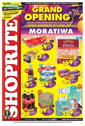 Shoprite catalogue  - 27/06/2024 - 30/06/2024.