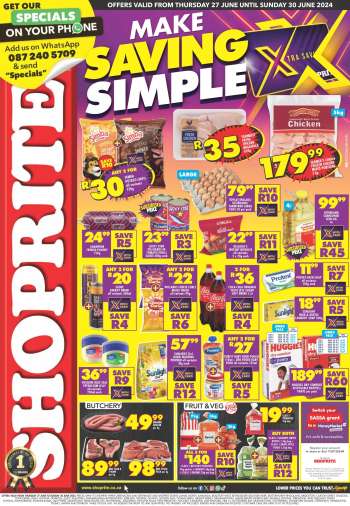 Shoprite catalogue  - 27/06/2024 - 30/06/2024.