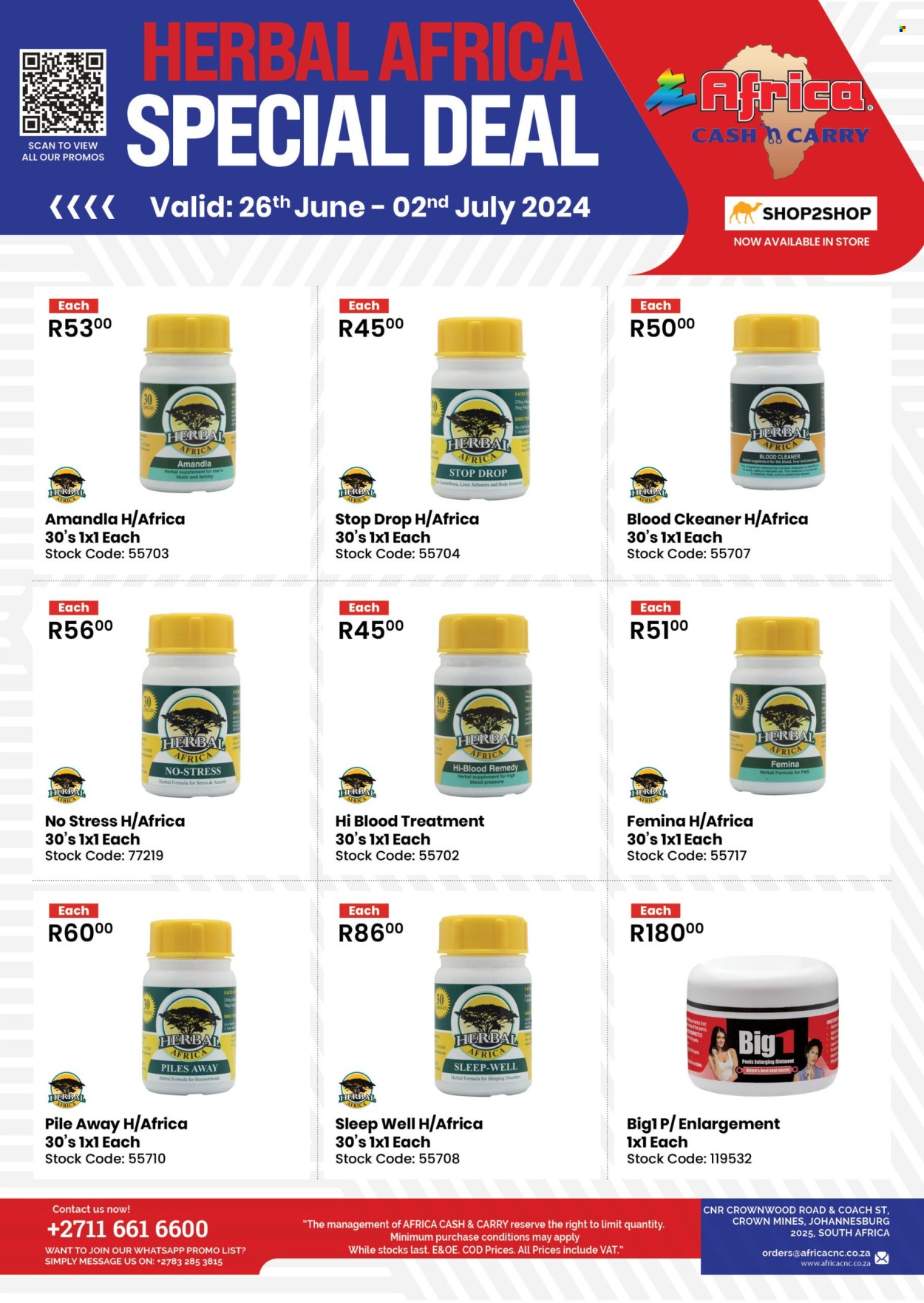 Africa Cash & Carry specials - 26/06/2024 - 02/07/2024. Page 1
