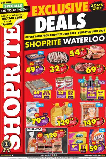 Shoprite catalogue  - 28/06/2024 - 30/06/2024.