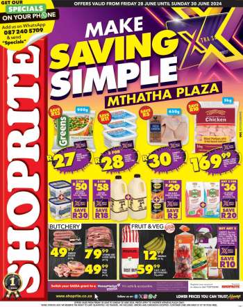 Shoprite catalogue  - 28/06/2024 - 30/06/2024.
