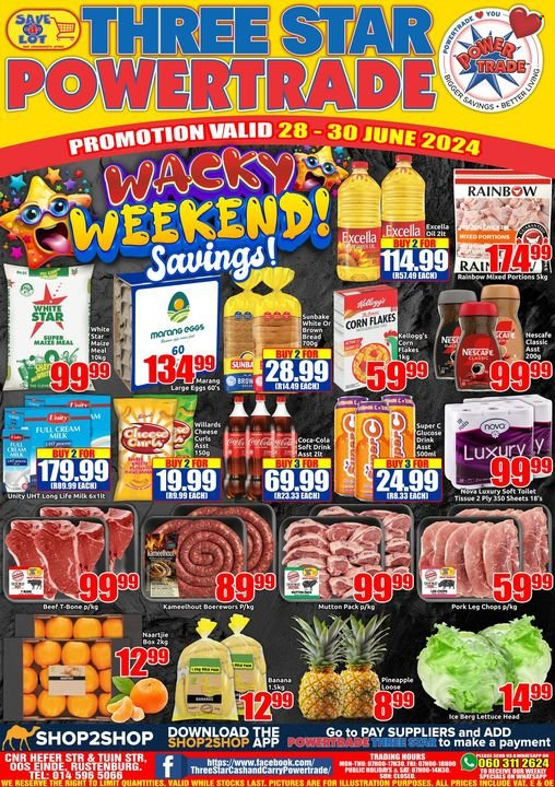 Three Star Cash and Carry specials - 28/06/2024 - 30/06/2024. Page 1