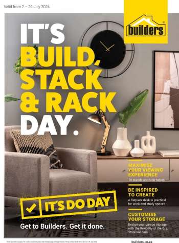 Builders catalogue  - 02/07/2024 - 29/07/2024.