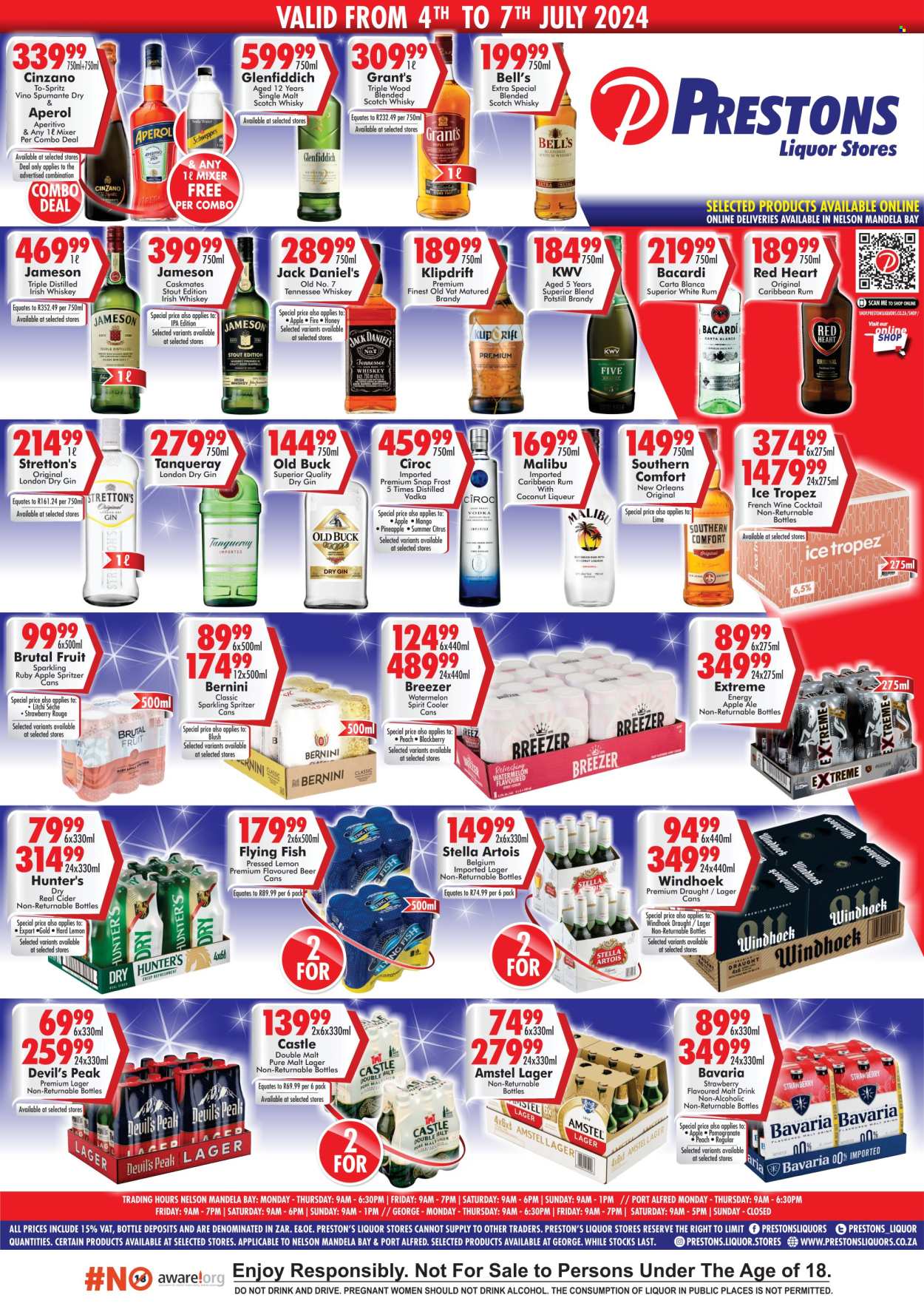 Prestons Liquor Stores specials - 04/07/2024 - 07/07/2024. Page 1