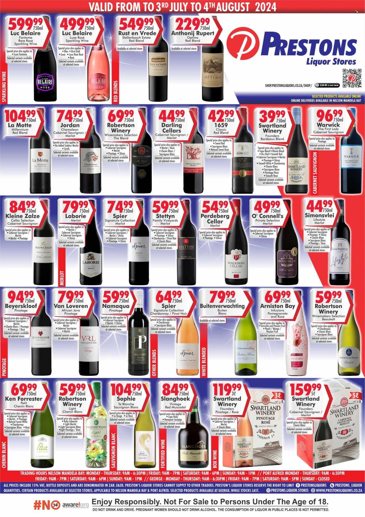 Prestons Liquor Stores specials - 03/07/2024 - 04/08/2024. Page 1