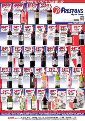 Prestons Liquor Stores catalogue  - 03/07/2024 - 04/08/2024.