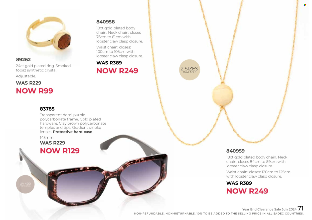 Honey specials. Page 73