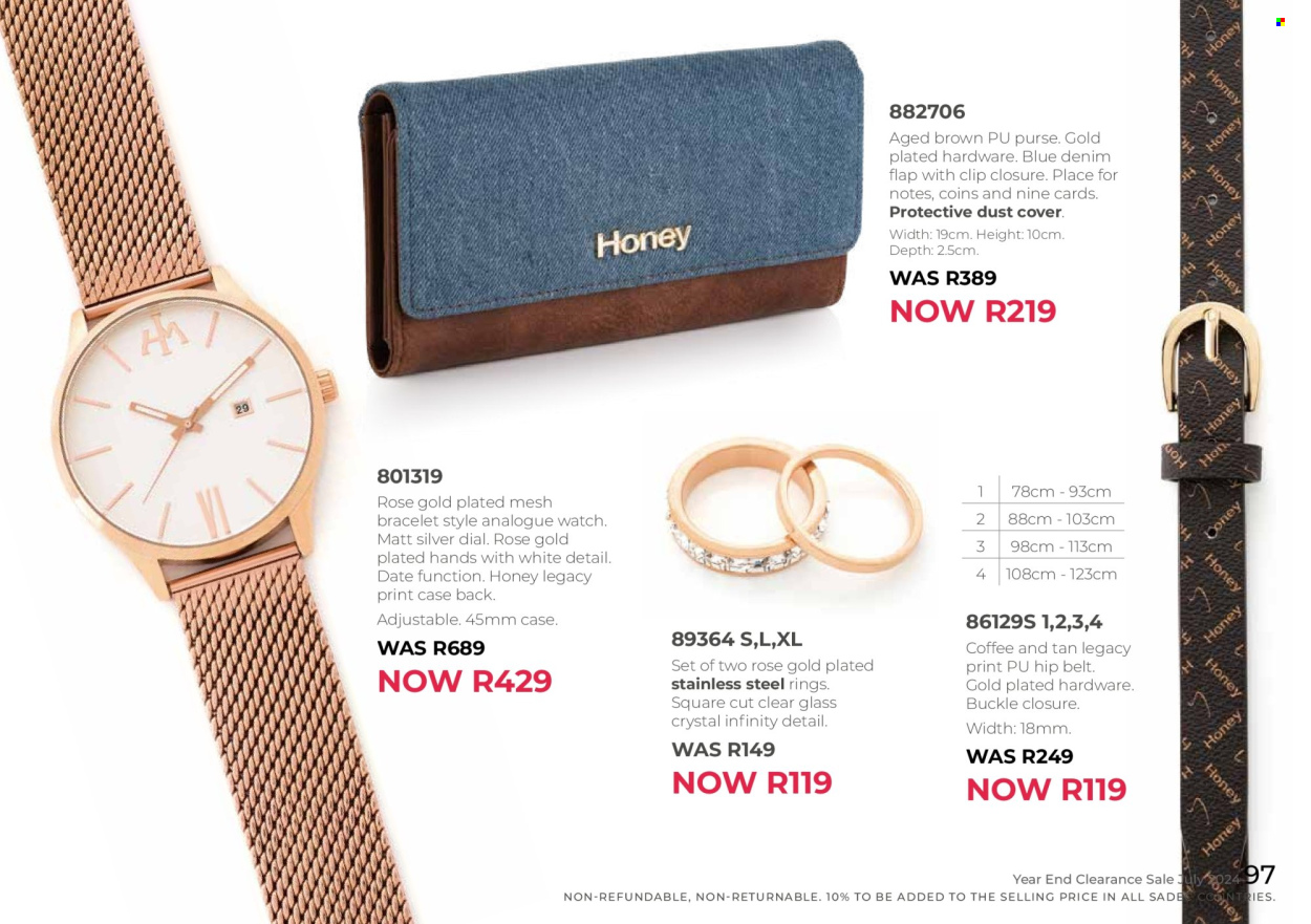 Honey specials. Page 99