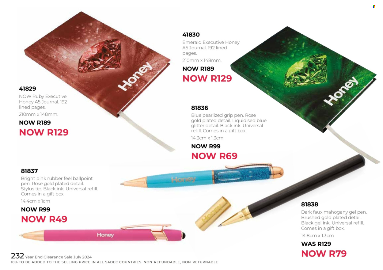 Honey specials. Page 234