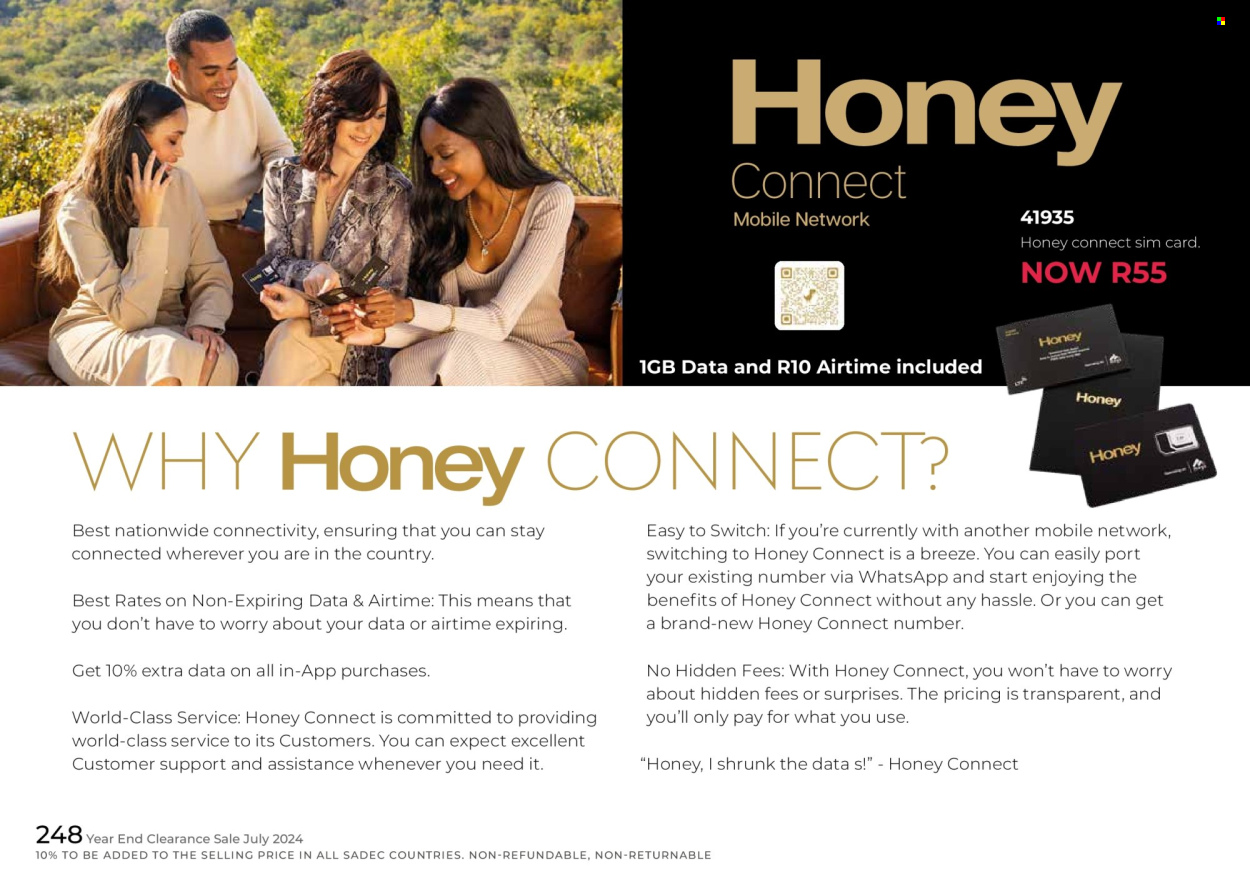 Honey specials. Page 250