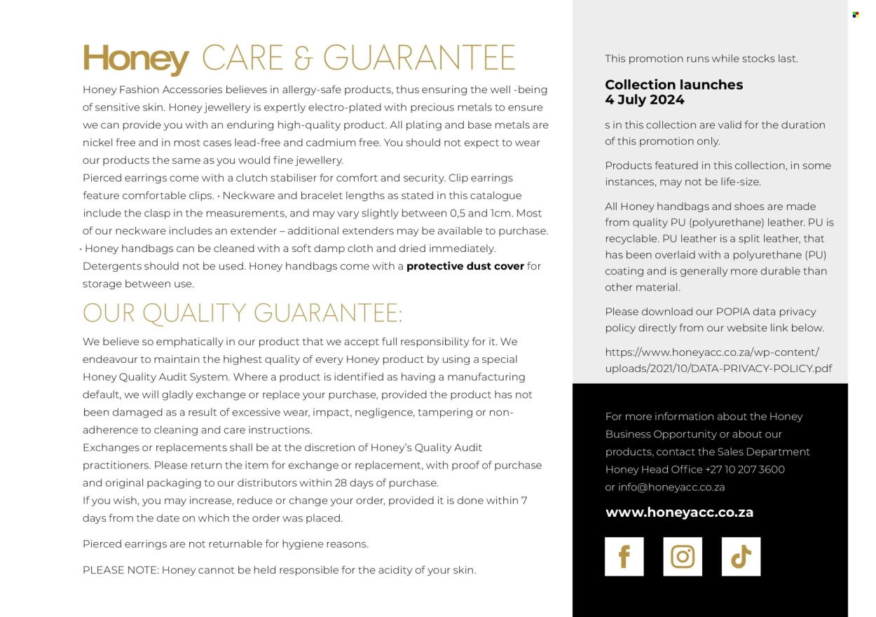 Honey specials. Page 251