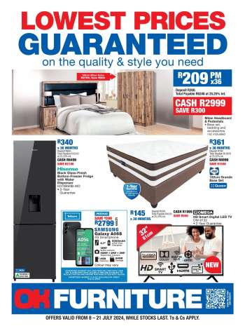 OK Furniture catalogue  - 08/07/2024 - 21/07/2024.