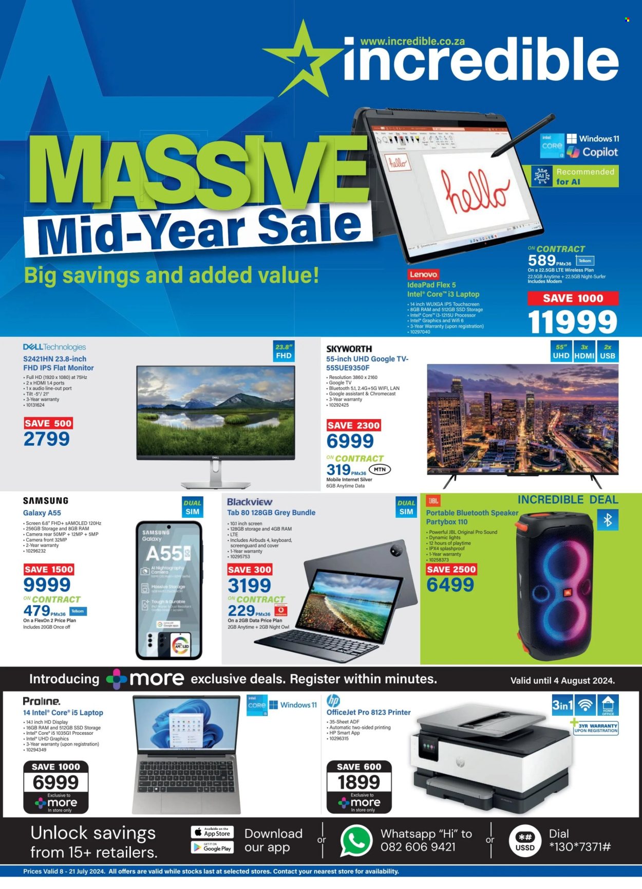 Incredible Connection specials - 08/07/2024 - 21/07/2024. Page 1