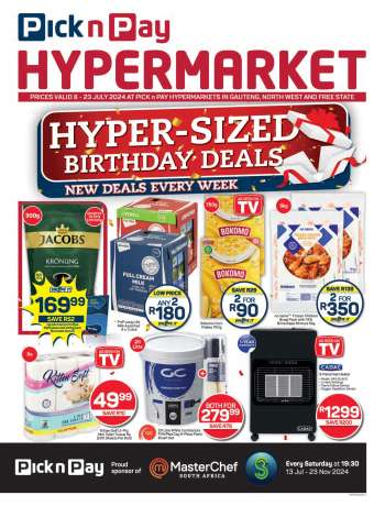 Pick n Pay Hypermarket catalogue  - 08/07/2024 - 23/07/2024.