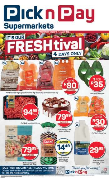Pick n Pay Supermarket catalogue  - 11/07/2024 - 14/07/2024.