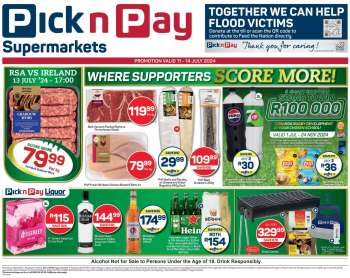 Pick n Pay Supermarket catalogue  - 11/07/2024 - 14/07/2024.