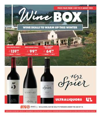 Ultra Liquors catalogue  - 05/07/2024 - 31/07/2024.