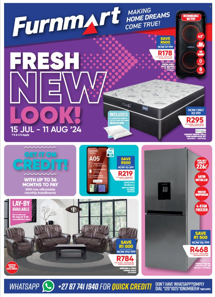 Furnmart specials - 15/07/2024 - 11/08/2024. Page 1