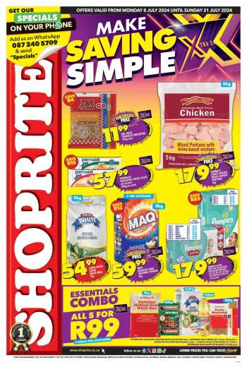 Shoprite catalogue  - 08/07/2024 - 21/07/2024.
