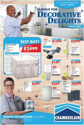 Chamberlain catalogue  - 18/07/2024 - 04/08/2024.