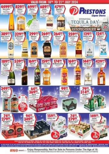 Prestons Liquor Stores catalogue  - 18/07/2024 - 21/07/2024.
