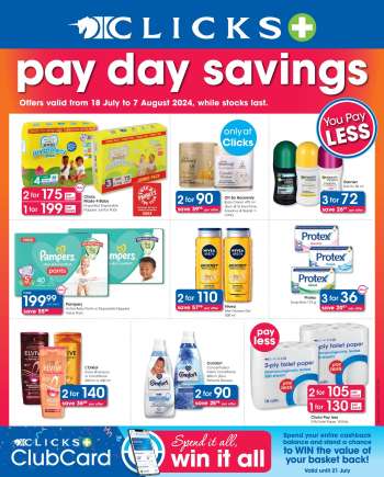 Clicks catalogue  - 18/07/2024 - 07/08/2024.