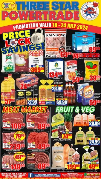 Three Star Cash and Carry specials - 18/07/2024 - 24/07/2024. Page 1
