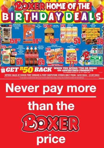 Boxer catalogue  - 18/07/2024 - 21/07/2024.