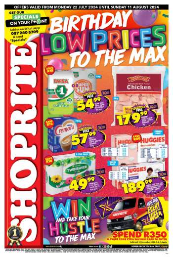 Shoprite catalogue  - 22/07/2024 - 11/08/2024.