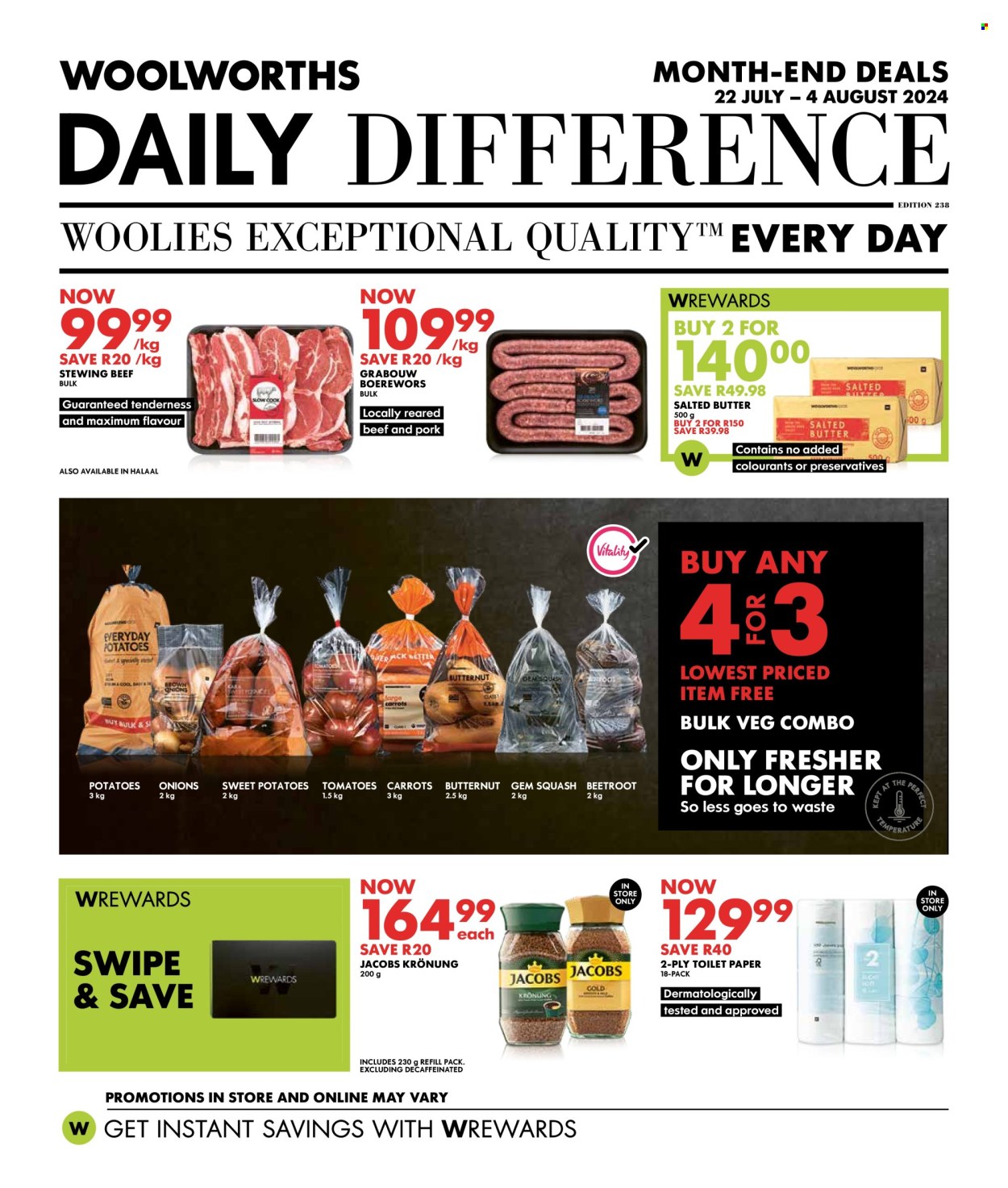 Woolworths specials - 22/07/2024 - 04/08/2024. Page 1