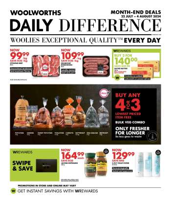 Woolworths catalogue  - 22/07/2024 - 04/08/2024.