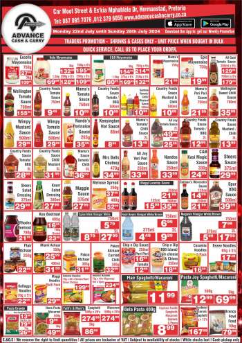 Advance Cash & Carry catalogue  - 22/07/2024 - 28/07/2024.
