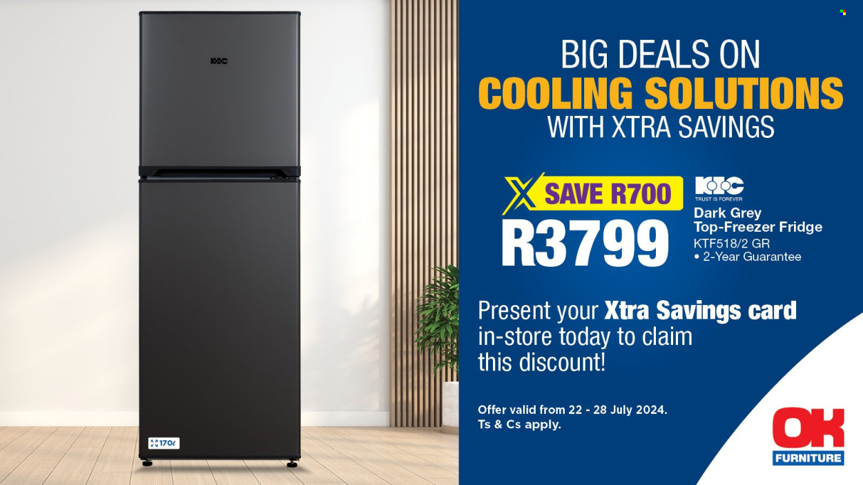 OK Furniture specials - 22/07/2024 - 28/07/2024. Page 1