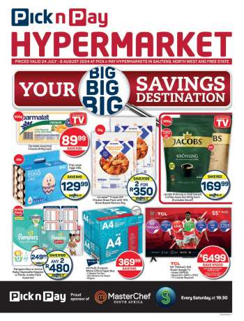 Pick n Pay Hypermarket catalogue  - 24/07/2024 - 06/08/2024.