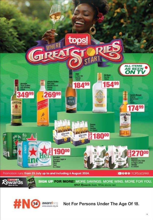 TOPS at SPAR specials - 23/07/2024 - 06/08/2024. Page 13