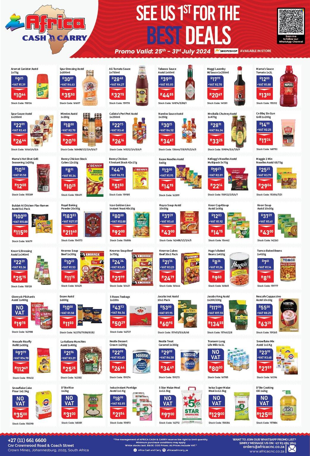Africa Cash & Carry specials - 25/07/2024 - 31/07/2024. Page 8