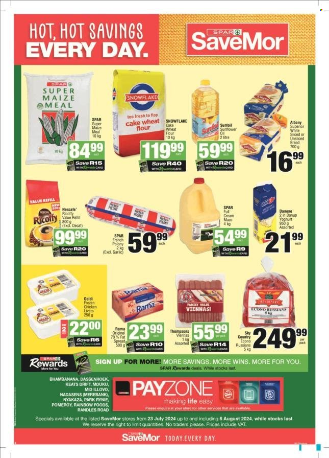 SPAR specials - 23/07/2024 - 06/08/2024. Page 4