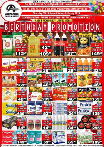 Advance Cash & Carry catalogue  - 25/07/2024 - 28/07/2024.