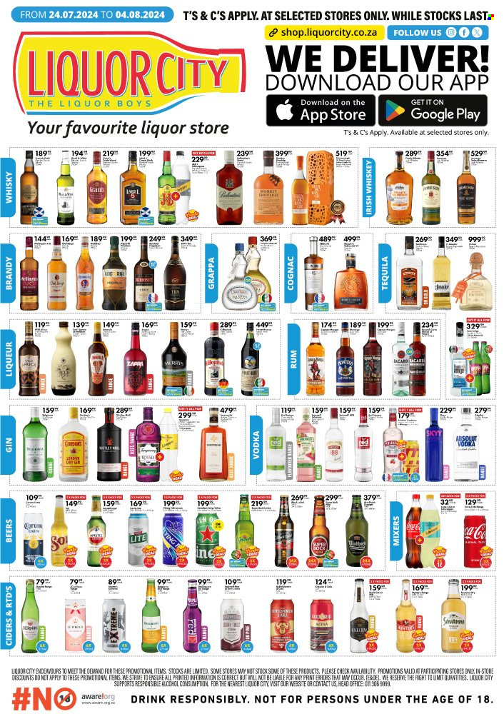 Liquor City specials - 24/07/2024 - 04/08/2024. Page 1