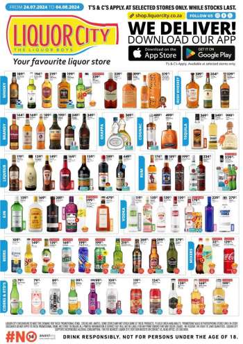 Liquor City catalogue  - 24/07/2024 - 04/08/2024.