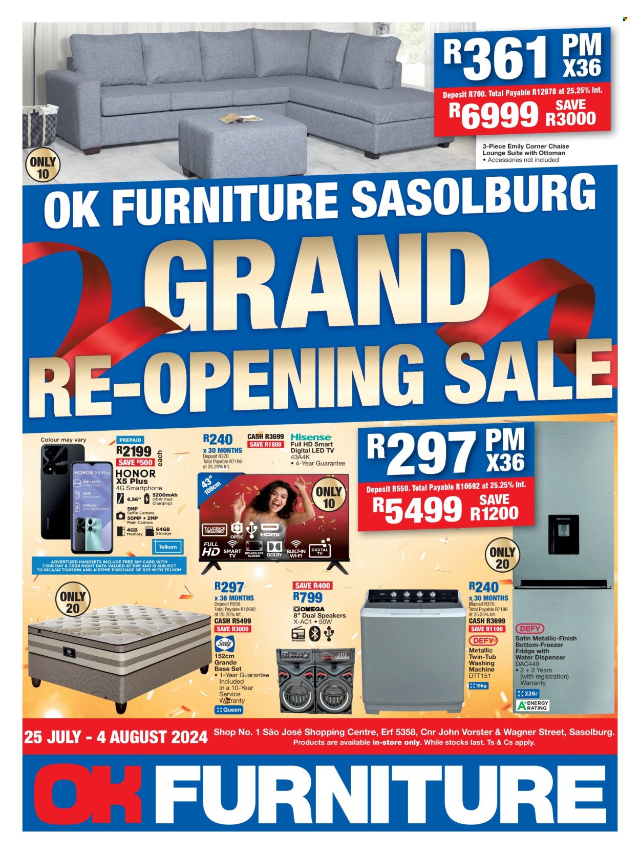 OK Furniture specials - 25/07/2024 - 04/08/2024. Page 1