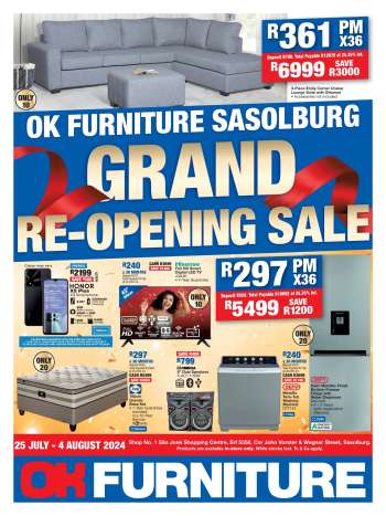OK Furniture catalogue  - 25/07/2024 - 04/08/2024.