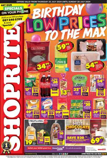 Shoprite catalogue  - 25/07/2024 - 28/07/2024.